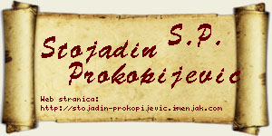 Stojadin Prokopijević vizit kartica
